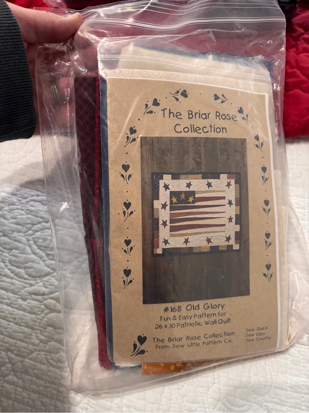 The Briar Rose Collection "Old Glory" Quilt Pattern - Patriotic Colors